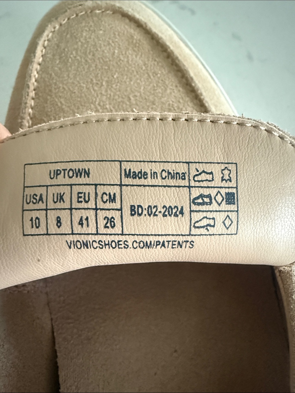 Vionic Uptown Sand Suede Penny Loafer - Size 10 - Picture 12 of 12
